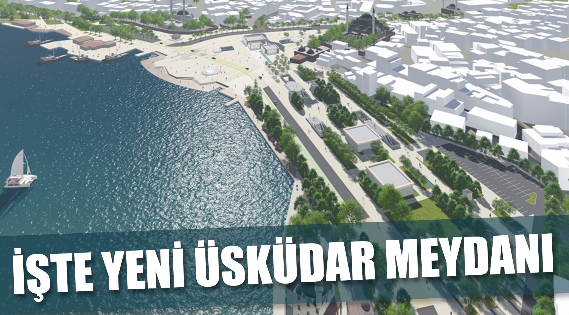 Üsküdar Mimar Sinan Meydanı yenileniyor