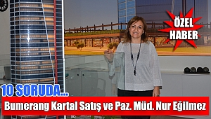 10 soruda Bumerang Kartal projesi Satış ve Pazarlama Müdürü Nur Eğilmez