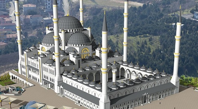 Çamlıca Camisi'nin inşaatı bitmek üzere
